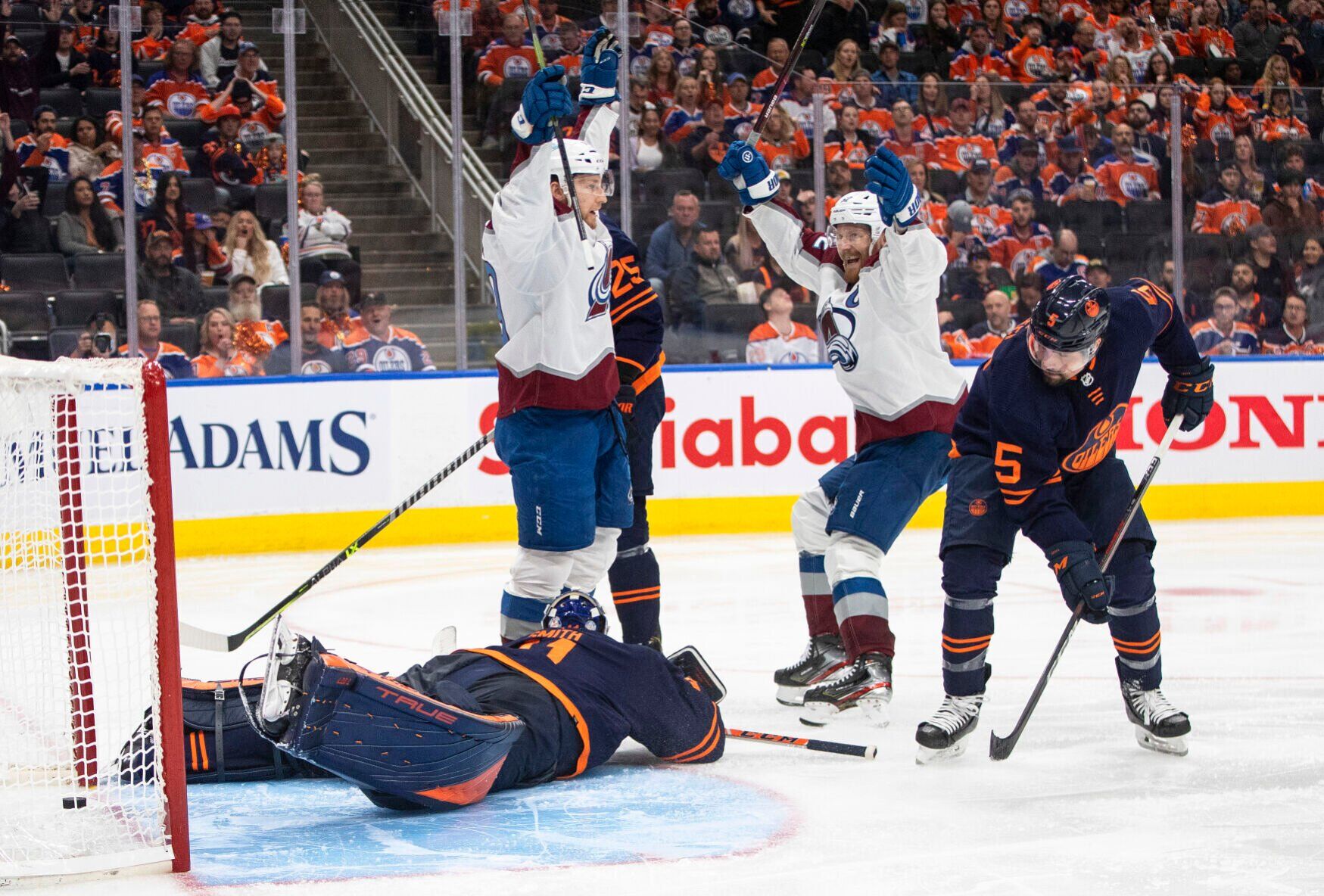 APTOPIX Avalanche Oilers Hockey